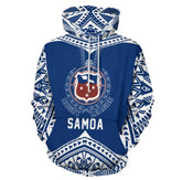 Samoan Hoodie - Blue Rugby League